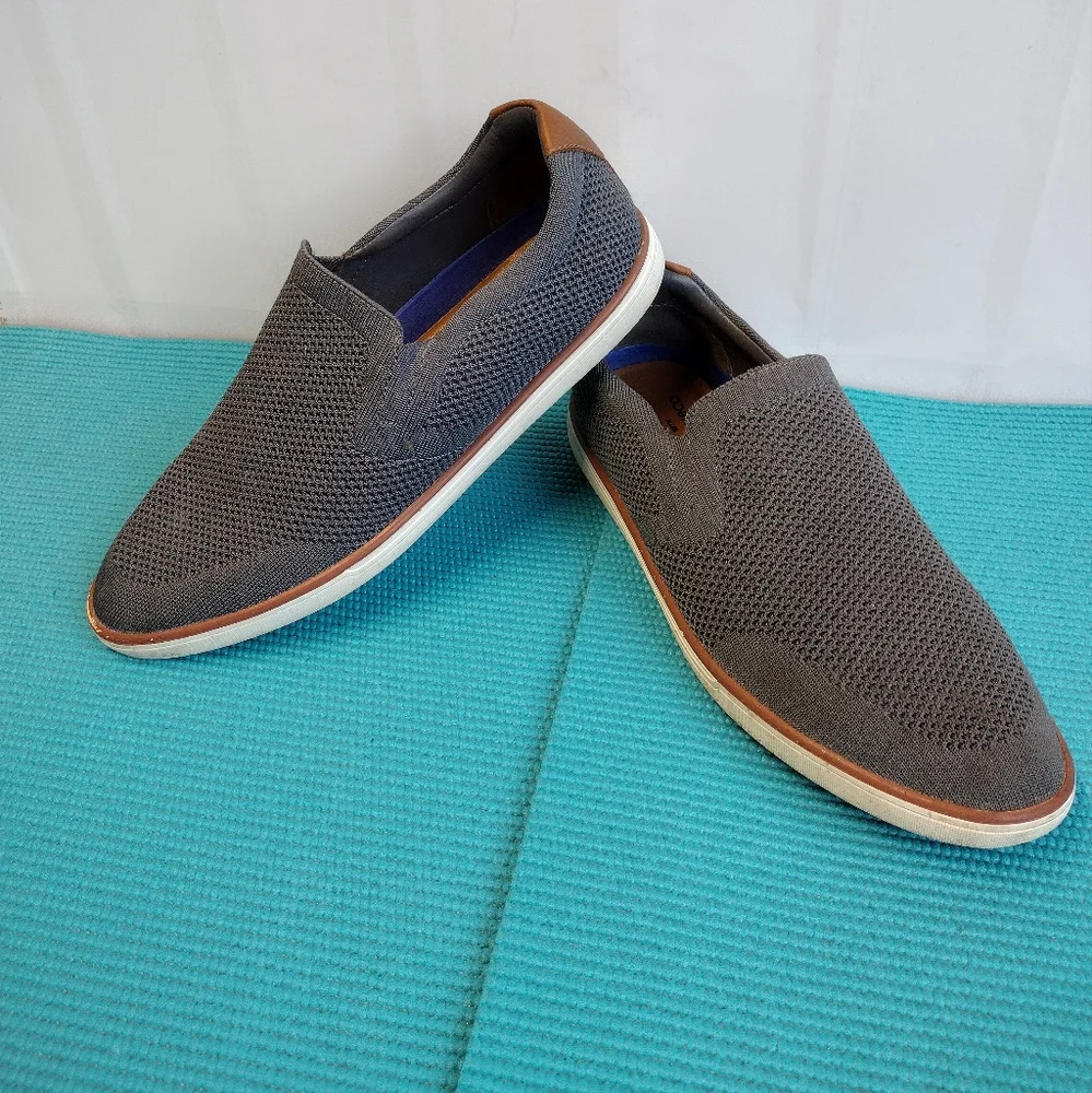 Sonoma Dewitt Men's Slip On Shoes Knitted Grey Ortholite 12M